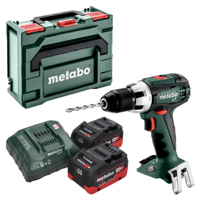 Obrázek produktu pro Akumulátorový vrtací šroubovák Metabo BS 18 LT 18 V 60 Nm + 2x LiHD akumulátor 5,5 Ah + nabíječka + metaBOX