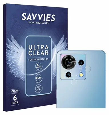 Produktbild von 6x Für ZTE Blade V50 Vita (NUR Kameraschutz) Schutzfolie Savvies Displayschutz Display Schutz Folie Klar Transparent