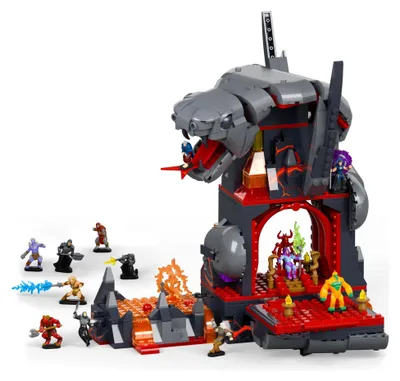 Produktbild von Mattel Brick Shop Masters of the Universe Clash at Snake Mountain Bauset (636 Teile) für Sammler, Bausatz, 13 Jahr(e), Kunststoff, 636 Stück(e), 1,54 kg