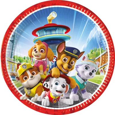 Produktbild von Paw Patrol Rescue Heroes Papierteller 8 Stk 23 cm