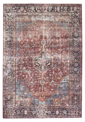 Produktbild von Teppich Vintage - Lugan Bordeaux Rot
