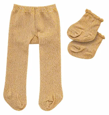 Produktbild von Heless GmbH Puppen-Strumpfhose mit Söckchen, gold, Gr. 28-35 cm 5