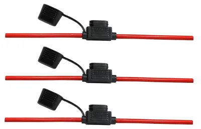 Image de Support de fusible plat de 6 mm² pour fusibles automobiles, avec isolant en caoutchouc