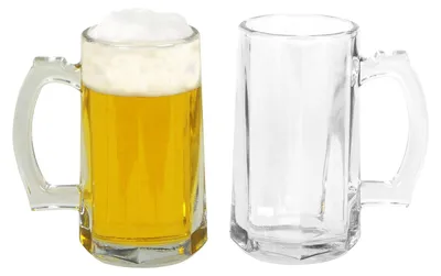 Produktbild von Biergläser mit Henkel 2er-Set 300ml Bierkrug Bierseidel Trinkgläser Bierglas