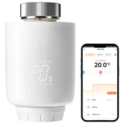Produktbild von DEWENWILS Smartes Heizkörperthermostat WLAN, Programmierbar Heizungsthermostat