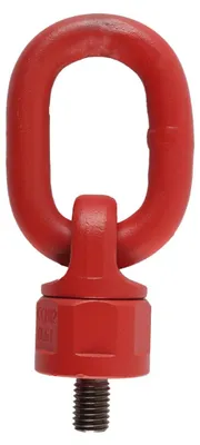 Oogboutring M12x18 mm, 360° drehbar, legierter Stahl, rot