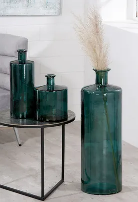 Produktbild von GILDE Vase, "Arturo", Glas, dunkelgrün, , H. 40 cm, D. 15 cm 39967