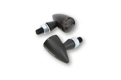 Image de HIGHSIDER pro Apollo Bullet Clignotants Boîtier noir / Lentille gris fumé (paire), avant et arrière