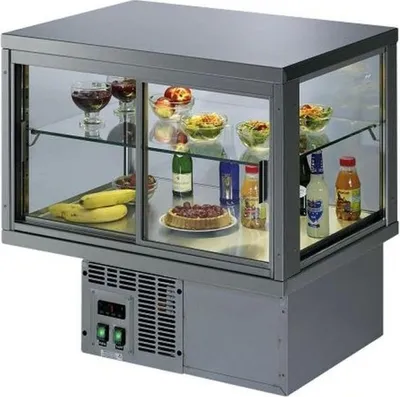 Image de Vitrine réfrigérée encastrable KBS 625x610x540 mm avec porte coulissante en verre et dégivrage automatique