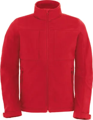 Image de B&C JM950 | Hooded Softshell / Men - Couleur : Red - Taille : M