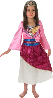Produktbild von Disney Prinzessin Mulan Glanzkostüm für Kinder Kindergröße: 116