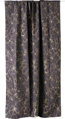 Produktbild von Schlaufenschal - Anthrazit - Goldfarben - 140 x 245 cm - verdeckte Schlaufen