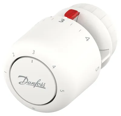 Produktbild von Danfoss Thermostatkopf Aero RA gasgefüllt Schnappbefestigung weiß 015G4590