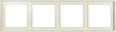 Immagine prodotto di Telaio Jung a 4 ingressi LS 990 bianco crema LS984W (LS984W)