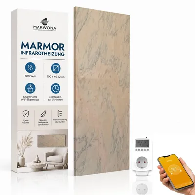 Produktbild von Marwona Estremoz Infrarotheizung 800 W mit WiFi-Thermostat – Germany
