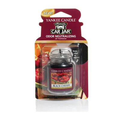 Produktbild von Yankee Candle Auto Lufterfrischer Anhänger, Reife Kirschen, Gel, Purpur-Rot, 1 Stück, bis zu 4 Wochen Duftabgabe, geruchsneutralisierend