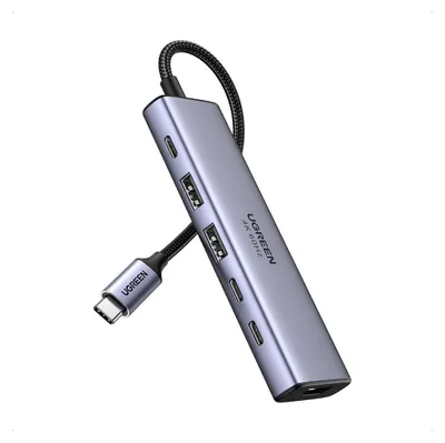 Image de Hub Ugreen CM511 USB-C 6 en 1 2x USB-A 3.2, 2x USB-C 3.2, HDMI 4K 60Hz, PD 100W