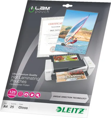 Immagine prodotto di Tasca per laminazione Leitz ultra resistente A4, 125 micron