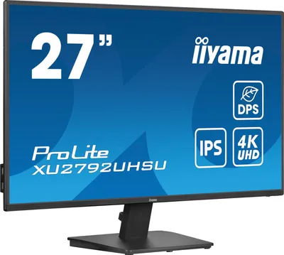 Produktbild von iiyama ProLite XU2792UHSU-B6 Computerbildschirm 68,6 cm (27") 3840 x 2160 Pixel 4K Ultra HD LED Schwarz