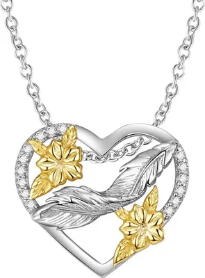 Immagine prodotto di Collana in argento, ciondolo a forma di cuore, argento sterling 925, collana Trusky