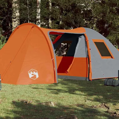 Image de Tente familiale dôme 6 personnes Orange Etanche