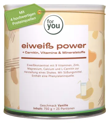 Produktbild von for you eiweiß power Vanille