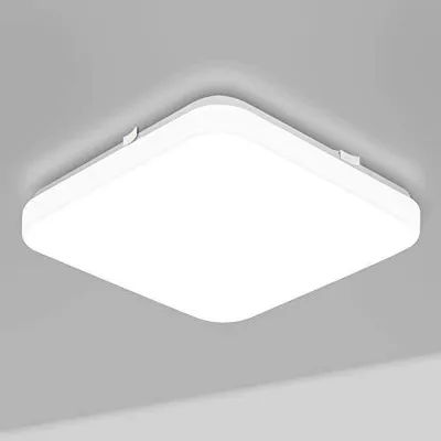Zdjęcie produktu dla Lampa sufitowa LED 24W kwadratowa do kuchni sypialni korytarza biały