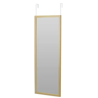 Zdjęcie produktu dla Duże lustro ścienne na drzwi, rama MDF, 34 x 94 cm