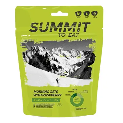 Obrázek produktu pro Summit To Eat Ovesná kaše s malinami 98 g ovesná kaše s malinami / Hotová jídla / Ovesná kaše s malinami vhodná jako dezert nebo snídaně