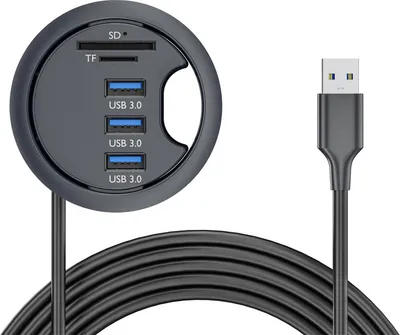 Zdjęcie produktu dla INF Hub USB 3.0 z czytnikiem kart SD/TF - 5 portów