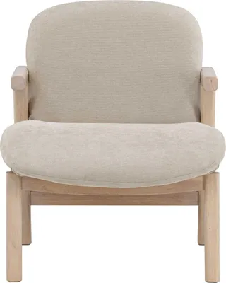 Produktbild von Sessel Rile aus Gummibaumholz - Beige
