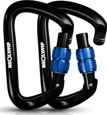 Produktbild von Ultraleichter Verschlusskarabiner mit Screw-Lock (Aluminium, mit Schnellverschluss) (Karabiner 2er-Set)