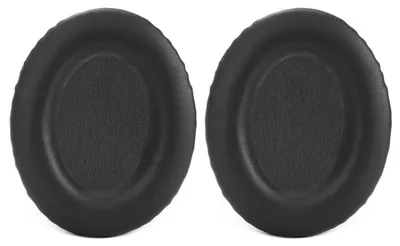Image de INF Lot de 2 coussinets pour Bose QC15 QC25 QC2 AE2, cuir protéiné, noir