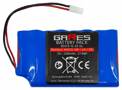 Obrázek produktu pro Gares Náhradní baterie pro Bosch D-70745 FL10 Flex-LI-2 | 12 V 2.5 Ah Inny | Vysokovýkonná baterie pro robotický vysavač | Kompatibilní s Bosch D-70745 FL10 Flex-LI-2 | Prémiová kvalita
