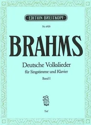 Produktbild von ISBN Deutsche Volkslieder Gesang und Klavier tiefe Stimme Bd.1, Musikalische Ausbildung, Taschenbuch