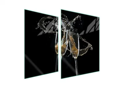 Produktbild von Glasschutzplatte Für Herd 70X52 Wein