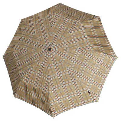 Zdjęcie produktu dla Knirps KNIRPS T.200 CHECK BEIGE - elegancki damski parasol w pełni automatyczny