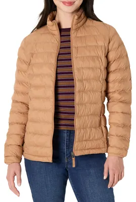 Immagine prodotto di Giacca imbottita leggera da donna, a maniche lunghe, idrorepellente e pieghevole, marca Essentials