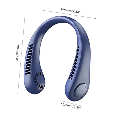 Obrázok produktu pre Ventilátor na krk, prenosný ventilátor, ventilátor na krk bez lopatiek