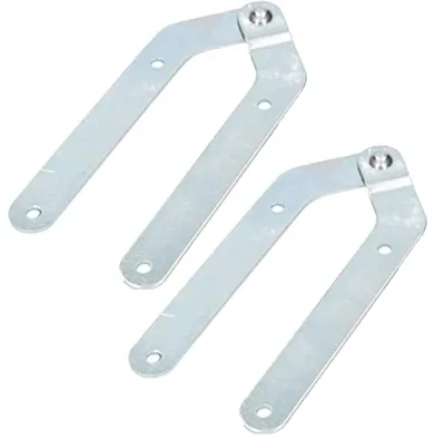 Produktbild von KOTARBAU® Leiterband ohne Haken Leiterscharnier Silber Verzinkt 2er Set