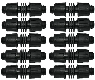 10er-Set Schlauchverbinder Ø16 mm für Tropfbewässerung, Kunststoff