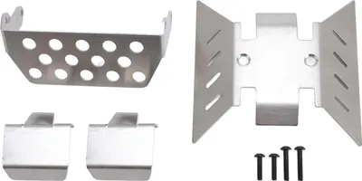 Productafbeelding van RC-auto chassis - Metalen beplating - Skidplaten - Asbeschermer - Voorzijde voor SCX10 III