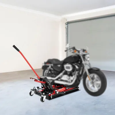 Produktbild von Motorradhebebühne - Motorheber - Hydraulische Motorhebebühne - Motorkrane - Werkstatthebebühne - Tragfähigkeit: 680 kg