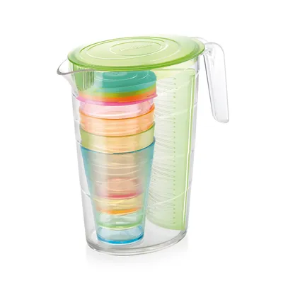 Obrázok produktu pre Tescoma myDRINK 308802.25 Džbán myDRINK 2.5 l, 4 poháre s viečkom - zelená