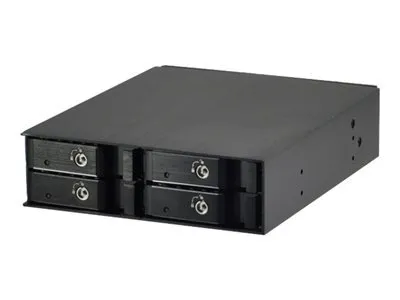 Productafbeelding van JOUJYE JJ-1044M-SS, behuizing voor opslagapparaten, 4 x SAS/SATA I II III, 6,4 cm, 2,5 inch