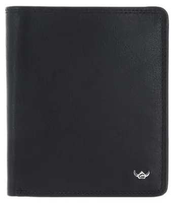 Image de Golden Head Cuir porte-monnaie Polo RFID Protect Billfold Coin Wallet Black noir