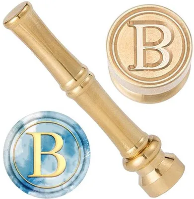 Produktbild von Miniatur-Stempel mit Buchstabe B, kleiner Abdichtstempel für Karten
