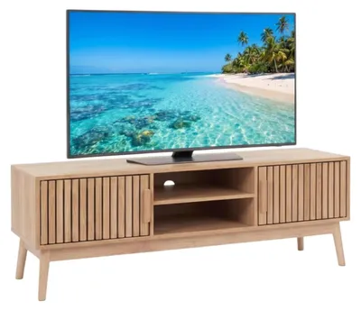 Immagine prodotto di Mobile TV basso - 117 x 40 x 48 cm - Marrone - Per soggiorno e camera da letto