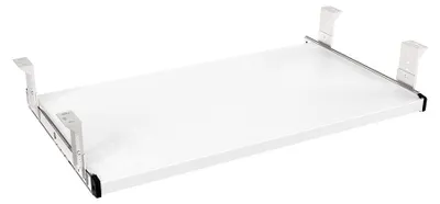 Tastaturablage Holz höhenverstellbar 60 cm weiß