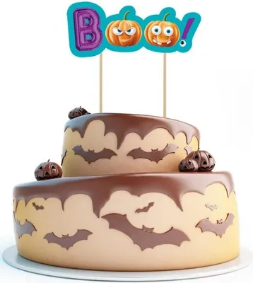 Zdjęcie produktu dla Dekoracja tortu Halloween Boo dynia